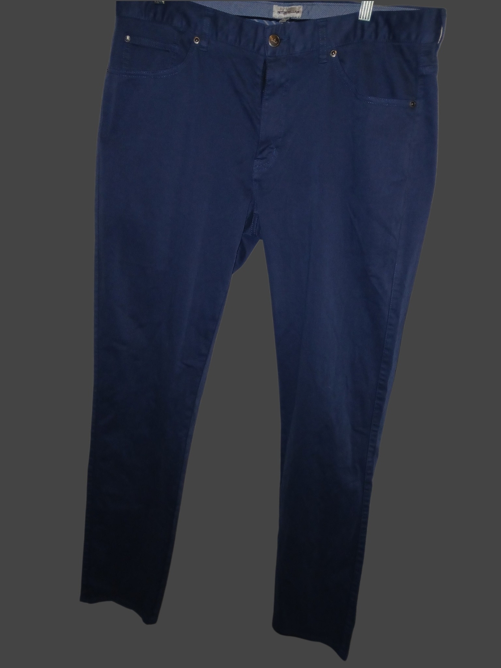 Peter Millar Men's Slim Fit Navy Chinos - Classic Everyday Trousers 36 *flawed
